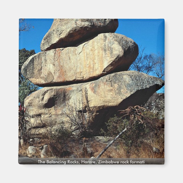 Aimant Balancing Rocks, Harare, Zimbabwe rock formati (Devant)