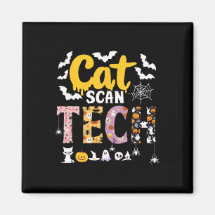 Aimant Balayage Cat Ct Rad Tech Halloween Costume Araigné