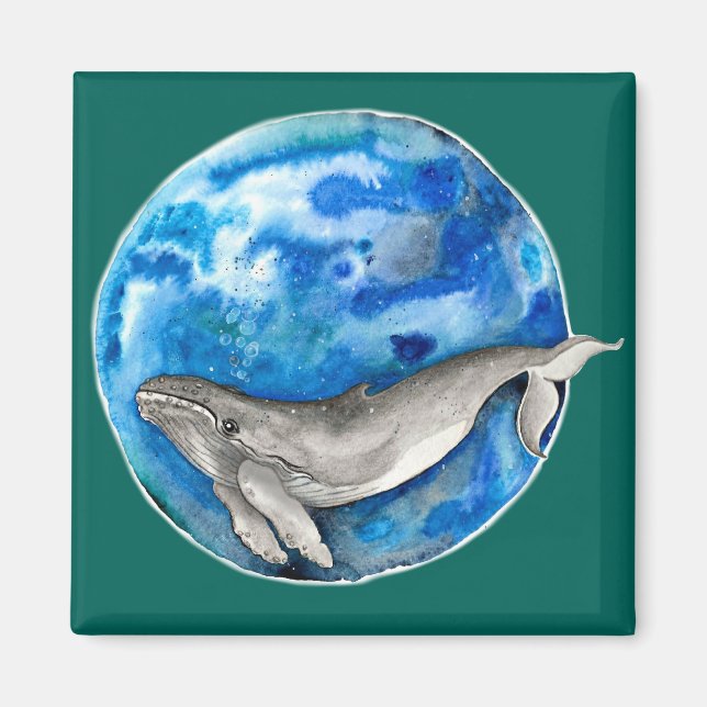 Aimant Baleine bleue (Devant)