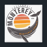 Aimant Baleine de Monterey en Californie<br><div class="desc">Faites imprimer ce Monterey California Whale sur votre prochain produit personnalisé !</div>
