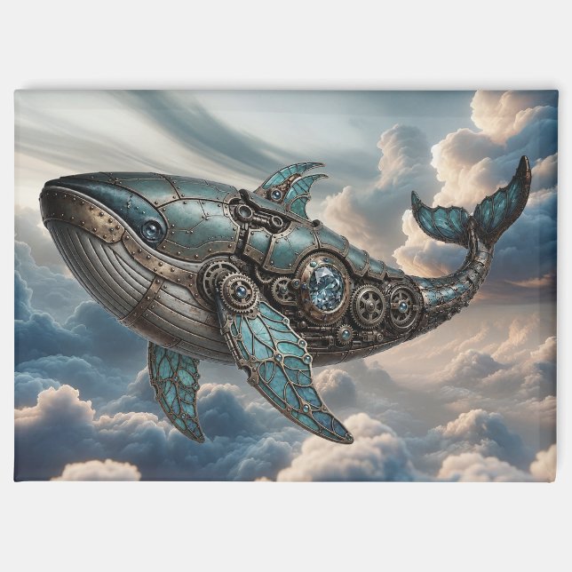Aimant Baleine Steampunk dans les Nuages (Créateur téléchargé)