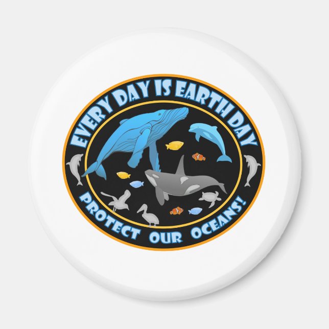 Aimant Baleines et dauphins (Devant)