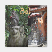 Bali Indonésie Temple Singe et Statues