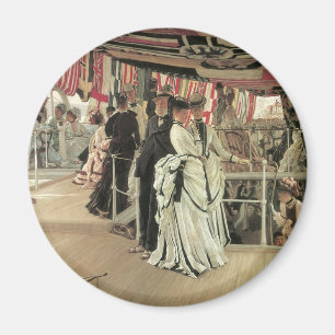 Aimant Ball on Shiboard de James Tissot, Art Victorien