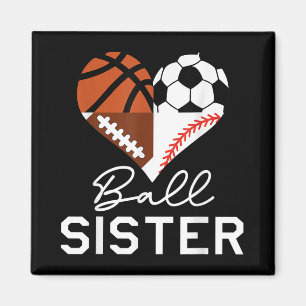 Aimant Ball Sister Basketball Football Football Football
