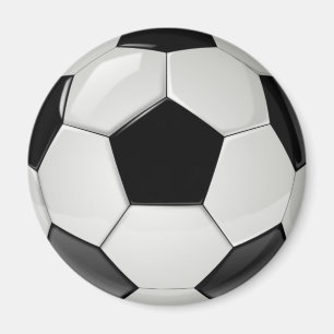 Aimant Balle de foot réaliste et cool