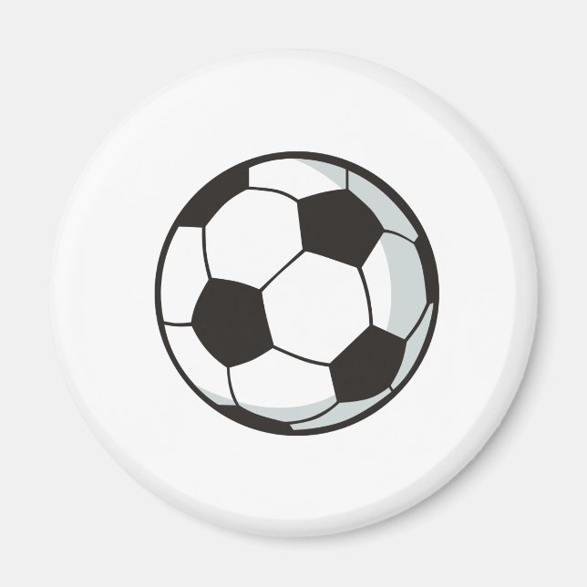 Aimant Balle de football en style dessin (Devant)