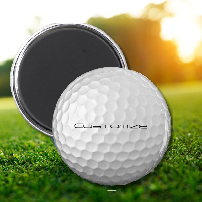 Aimant Balle de Golf avec Texte Personnalisé (Créateur téléchargé)