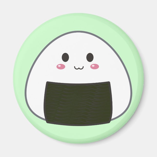 Aimant Balle de riz Kawaii "Onigiri" (Devant)