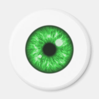 Aimant Balle d'oeil vert amusant