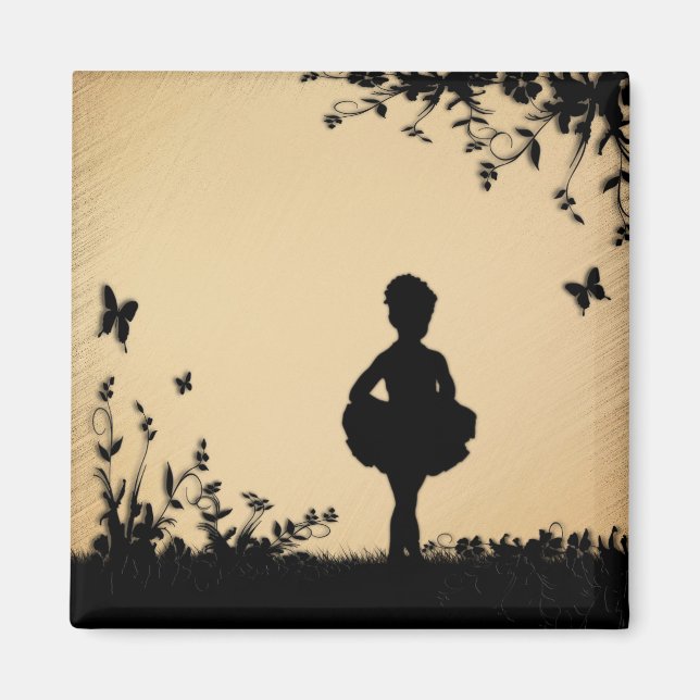Aimant Ballerina rustique (Devant)