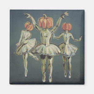 Aimant Ballerinas à tête citrouille