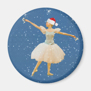 Aimant Ballerine de Noël avec l'aimant de castagnettes