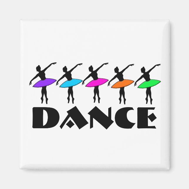 Aimant Ballet Neon Ballerinas Danse Enseignant Danser Mag (Devant)