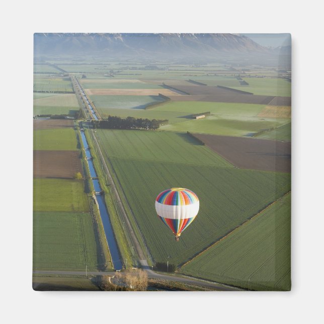 Aimant Ballon à air chaud, près de Methven, Canterbury (Devant)