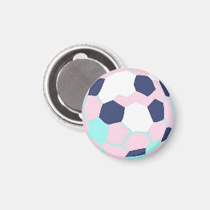 Aimant Ballon de football couleur pastel