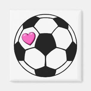 Aimant Ballon de football Hrt rose