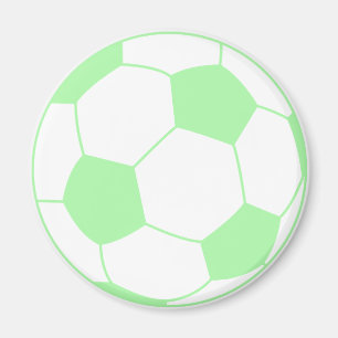 Aimant Ballon de football Pastel Green