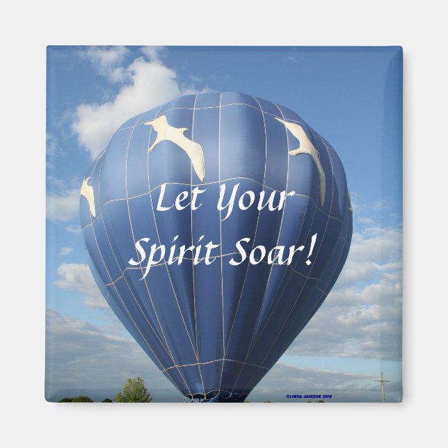 Aimant Ballon gonflable! Laissez votre esprit s'envoler,  (Devant)