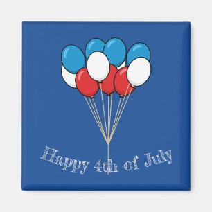 Aimant Ballons bleu blanc rouge patriotique Personnalis