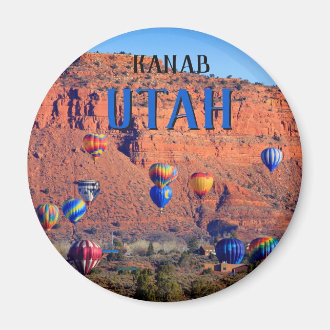 Aimant Ballons Kanab Utah à air chaud (Devant)
