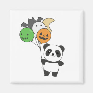 Aimant Ballons Panda Halloween pour enfants Pandas mignon