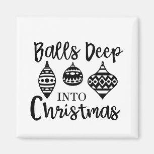 Aimant Balls Profondes Dans Noël Drôle Noël Noël Noël Noë