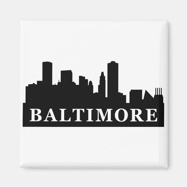 Aimant Baltimore Skyline (Devant)