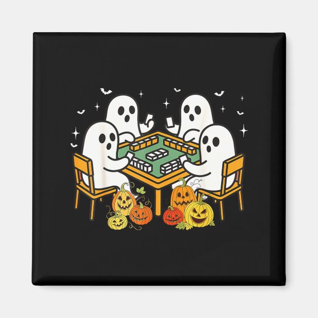 Aimant Bam Boo Halloween Ghost Mahjong Funny Costume Game (Devant)