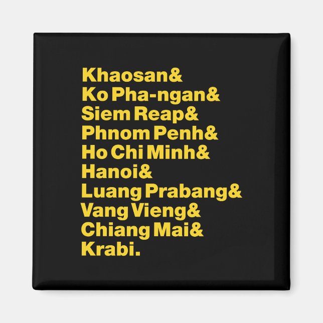 Aimant Banana Pancake Trail / Circuit (Devant)