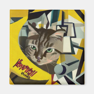 Aimant Banana Phone Cat