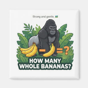 Aimant Bananes de Gorille Math