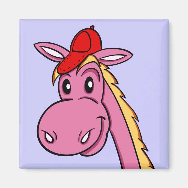 Aimant bande dessinée magnétique "cheval" (Devant)