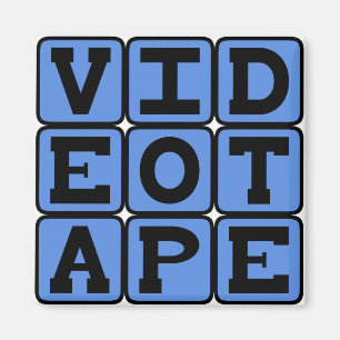 Aimant Bande vidéo, cassette VHS