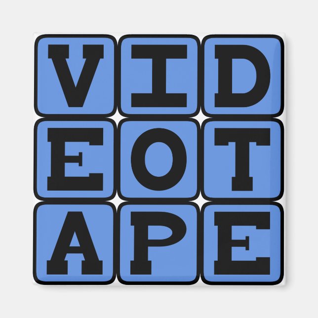 Aimant Bande vidéo, cassette VHS (Devant)