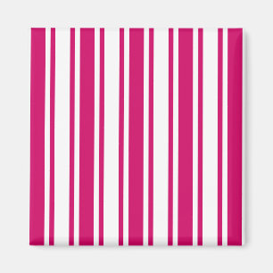 Aimant Bandes de bonbons cerises et blanches