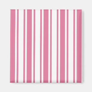 Aimant Bandes de bonbons roses et blanches