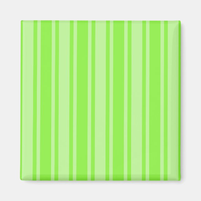 Aimant Bandes de bonbons vert citron (Devant)