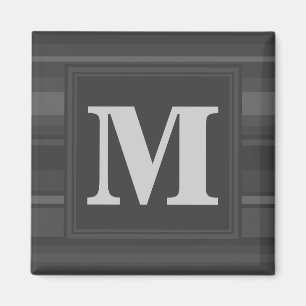 Aimant Bandes de charbon de monogramme
