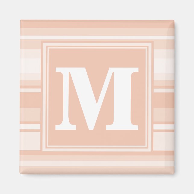 Aimant Bandes de pêche monogramme (Devant)