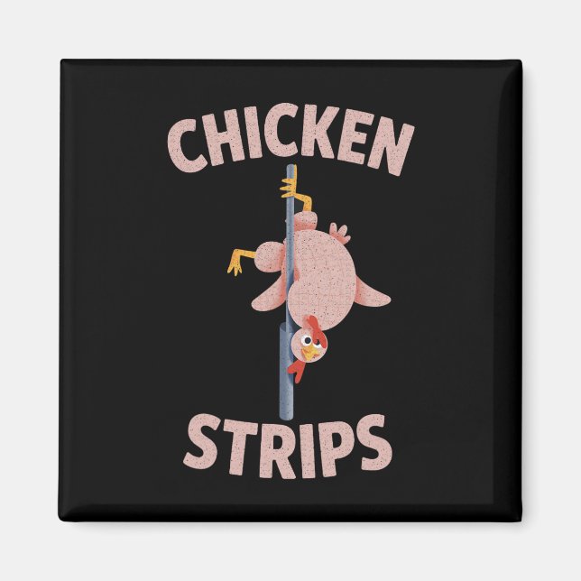 Aimant Bandes de poulet drôle de poulet dansant Rbeque  (Devant)