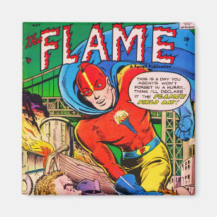 Aimant Bandes dessinées de flamme