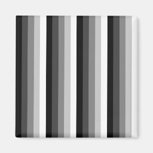 Aimant Bandes d'ombre noir et blanc