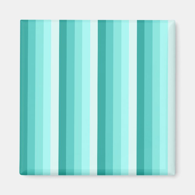 Aimant Bandes d'ombre turquoise (Devant)