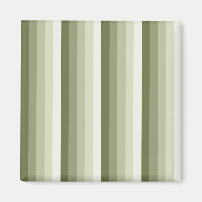 Aimant Bandes d'ombre vert olive (Devant)
