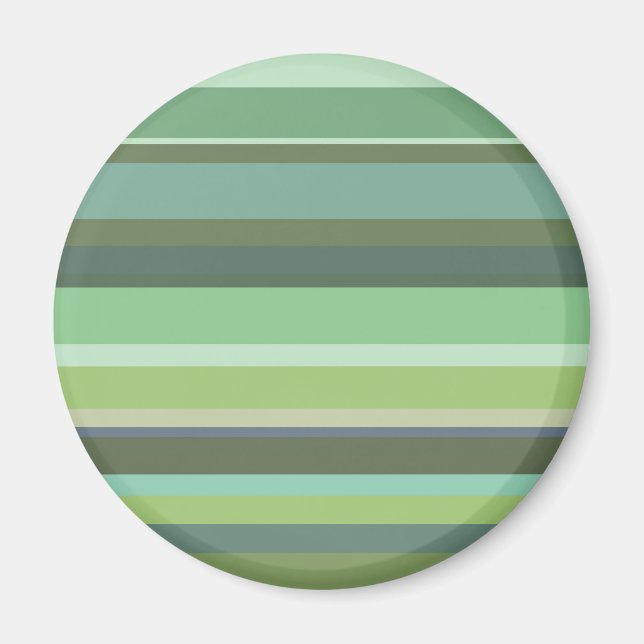 Aimant Bandes horizontales vert olive (Devant)