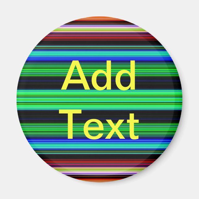 Aimant Bandes minces et colorées - 1 (Devant)