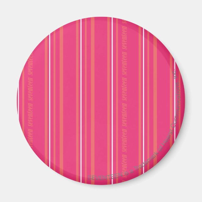Aimant Bandes minces Magenta (Devant)