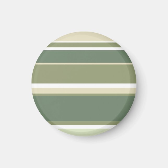 Aimant Bandes vert olive (Devant)
