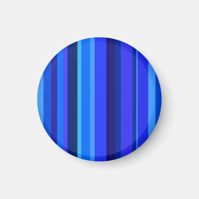 Aimant Bandes verticales bleues (Devant)